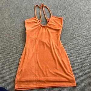 Peppermayo Orange mini dress